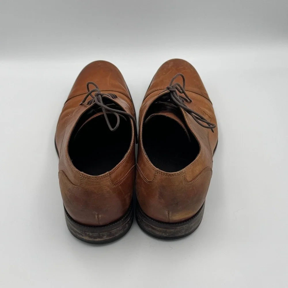 Cole Haan Brown Leather Cap Toe Derby Shoes 11.5 NO BOX